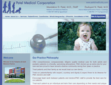 Tablet Screenshot of patelmedicalsj.com